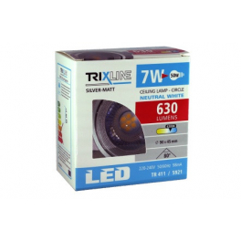 TR 411 7W 630lm 4200K ezüst kerek spot lámpa 90x45mm